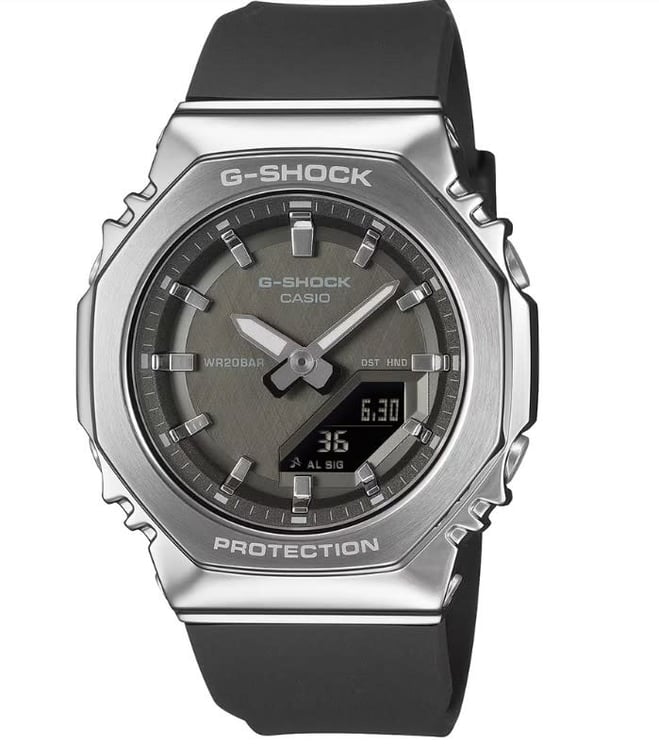 G-Shock Casio G-Shock Horloge GM-S2110-1A1ER Staal Wijzerplaat 40.5mm met Kunststofband Waterdichtheid 20m