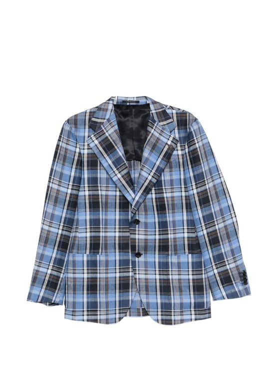 Gabriele Pasini Tailored Checked Notch Lapels Blazer