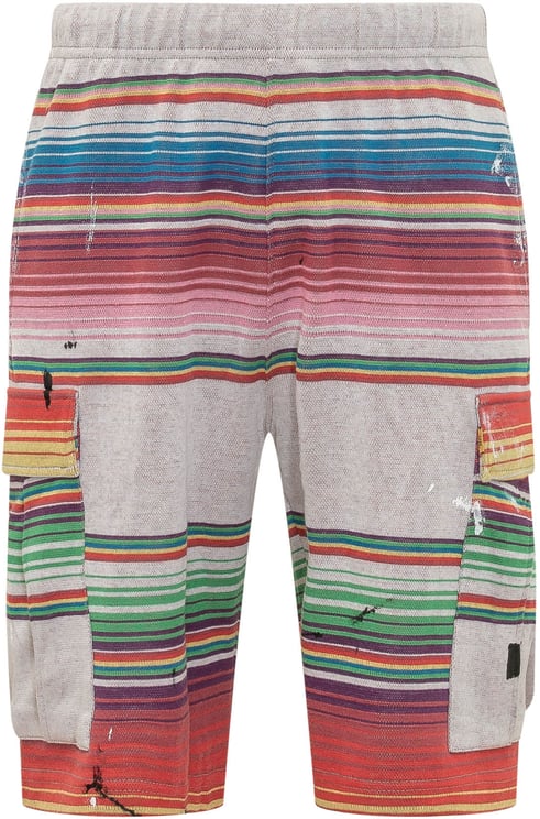 GALLERY DEPT Shorts con Tasche Laterali e Motivo a Righe