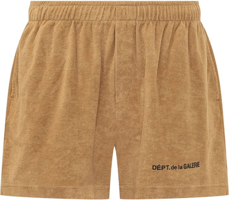 GALLERY DEPT Shorts in Spugna con Logo Frontale