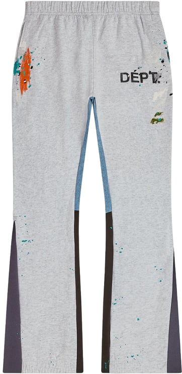 GALLERY DEPT Gallery Dept. Dept Logo Sweatpant Flares 'Light Heather Gray/Navy/Black'