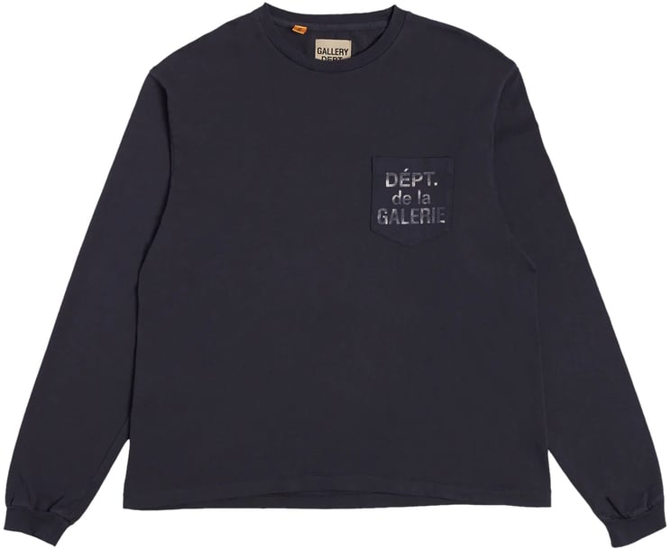 GALLERY DEPT Gallery Dept. French Logo Pocket Longsleeve T-shirt (Vintage Black)