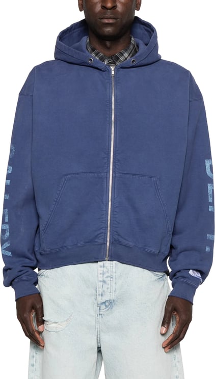 GALLERY DEPT COLLECTOR PARIS ZIP HOODIE DEEP NAVY