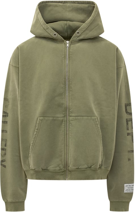 GALLERY DEPT Felpa con Cappuccio e Zip