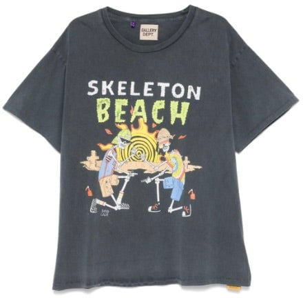 GALLERY DEPT Galerij Dept. Skeleton Beach T-shirt 'Vintage Grey'
