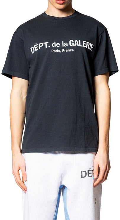 GALLERY DEPT FRENCH LOGO LUX TEE WASHED BLACK