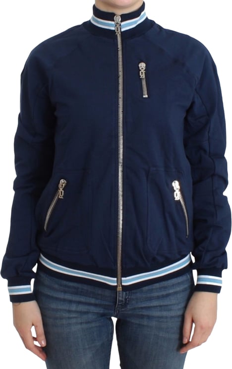 Galliano John Galliano Blue zip cotton cardigan