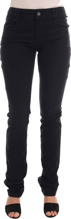 Galliano John Galliano Black Cotton Denim Stretch Regular Fit Jeans