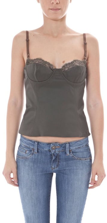 Galliano John Galliano Verde Elastan Women's Camisole