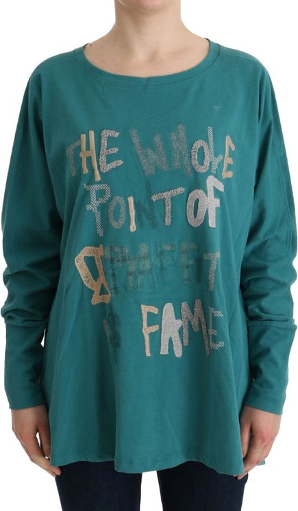 Galliano John Galliano Green Cotton Oversized Sweater