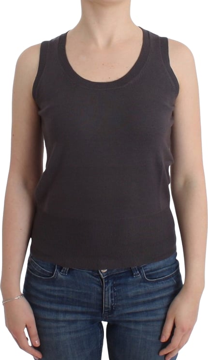 Galliano John Galliano Brown knit tank top