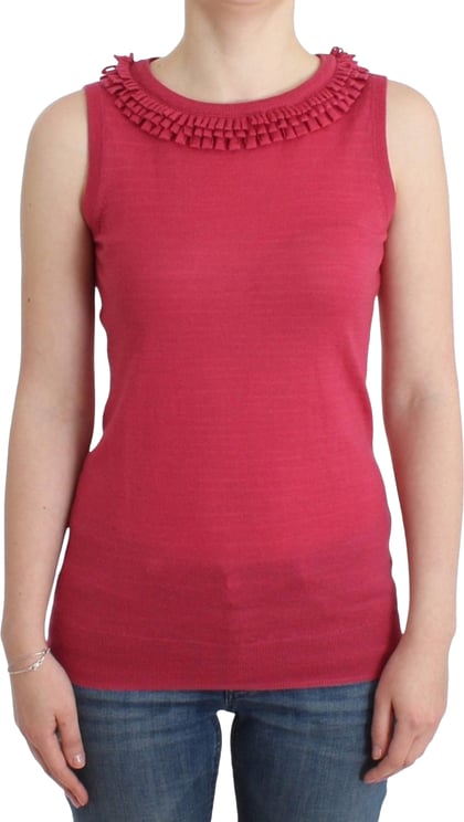 Galliano John Galliano Pink wool knit top