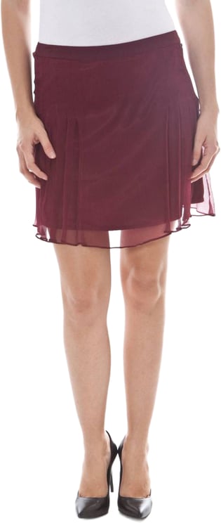Galliano John Galliano Red Silk Women Skirt
