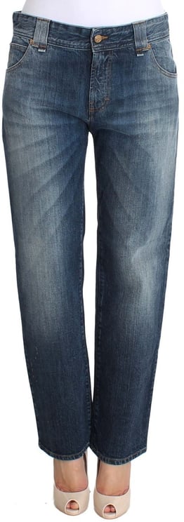 Galliano John Galliano Blue Wash Relaxed Fit Cotton Stretch Denim Jeans