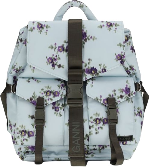 Ganni Ganni Blue Polyester Backpack
