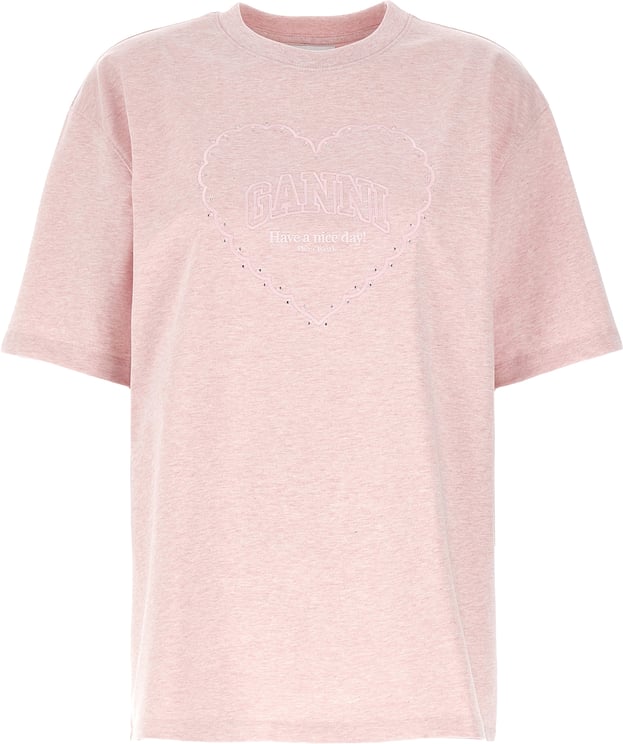 Ganni Ganni Multicolor Cotton T-Shirt