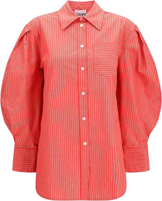 Ganni Ganni Multicolor Cotton Blouse