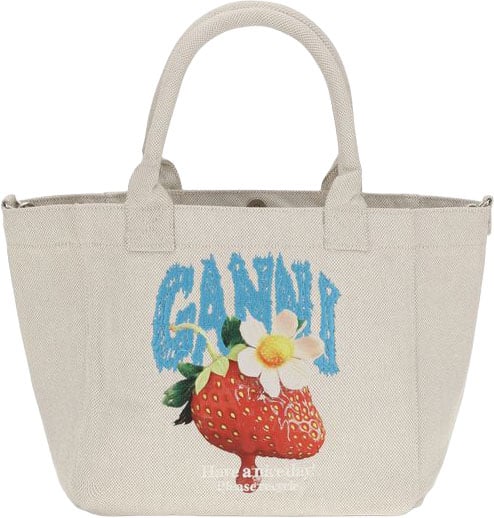 Ganni Ganni Beige Polyester Shoulder Bag
