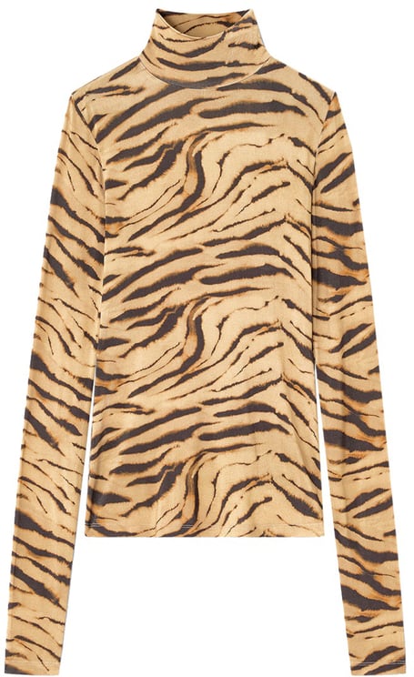 Ganni "ZEBRA" PRINT TOP