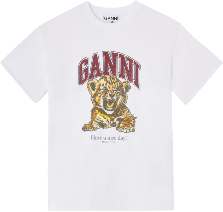 Ganni T-Shirts And Polos Bianco