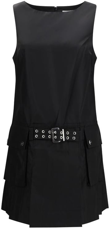Ganni Ganni Black Recycled Polyamide Casual Dress
