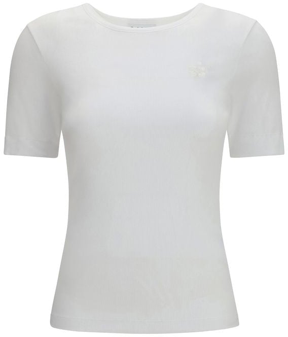 Ganni Ganni White Cotton T-Shirt