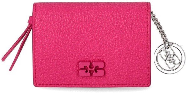 Ganni GANNI BOU FUCHSIA CARD HOLDER