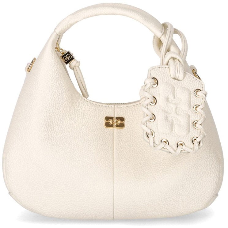 Ganni GANNI EGRET MINI HOBO HANDBAG