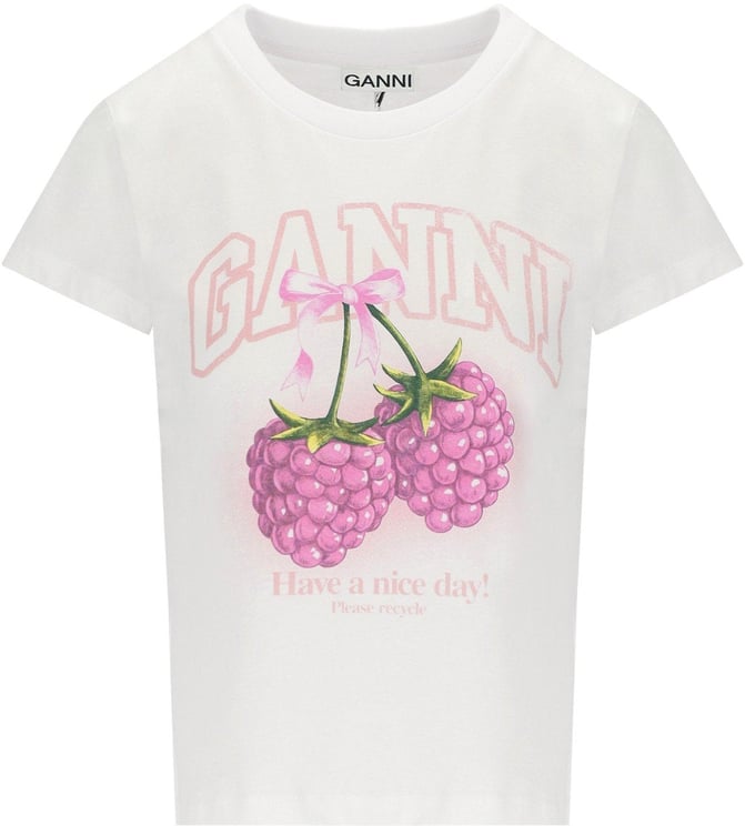 Ganni GANNI BABY FIT T-SHIRT