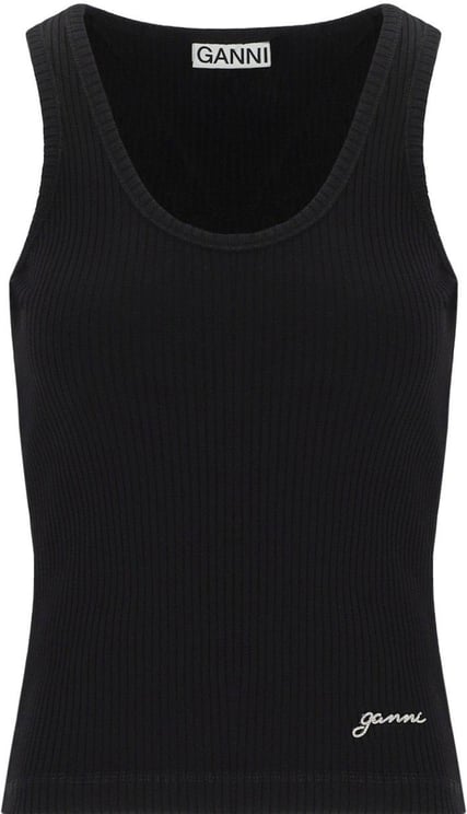 Ganni GANNI RIBBED TOP