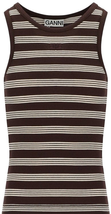 Ganni GANNI RIBBED TOP