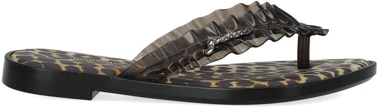 Ganni GANNI ANIMAL PRINT FLIP-FLOPS