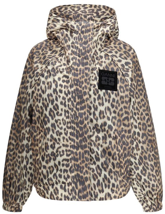 Ganni Ganni Multicolor Nylon Rain Coat