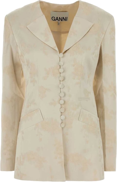 Ganni Jackets Beige