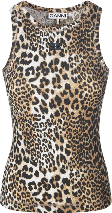Ganni Top Brown