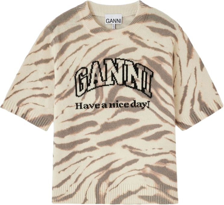 Ganni T-Shirts And Polos Beige