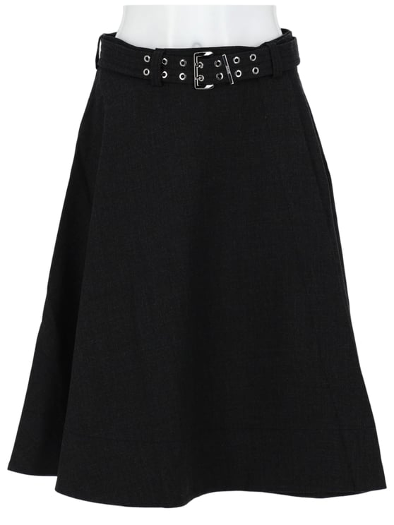 Ganni Recycled Polyester Wrap Buckle Mini Skirt