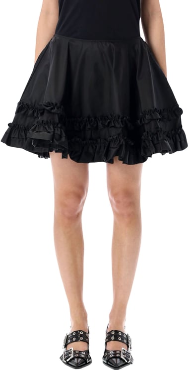 Ganni Mini Skirt Duchesse Nero