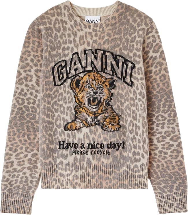Ganni Sweaters Beige