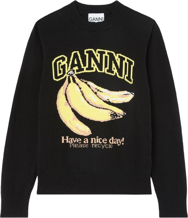 Ganni Sweaters Nero