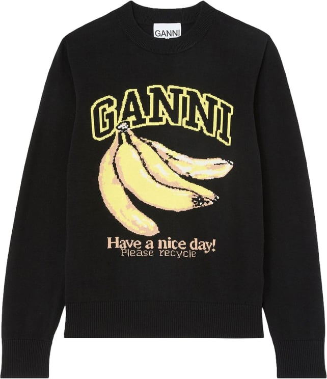 Ganni Sweaters Nero