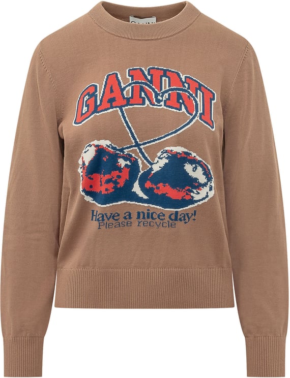 Ganni Maglia con Ciliegie