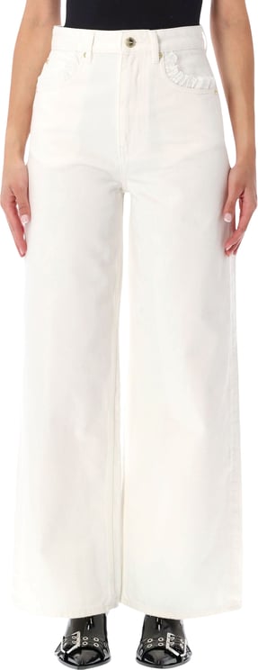 Ganni Lari Jeans Bianco