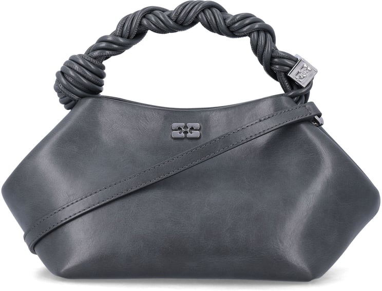 Ganni Small Braided Bow Shoulder Bag