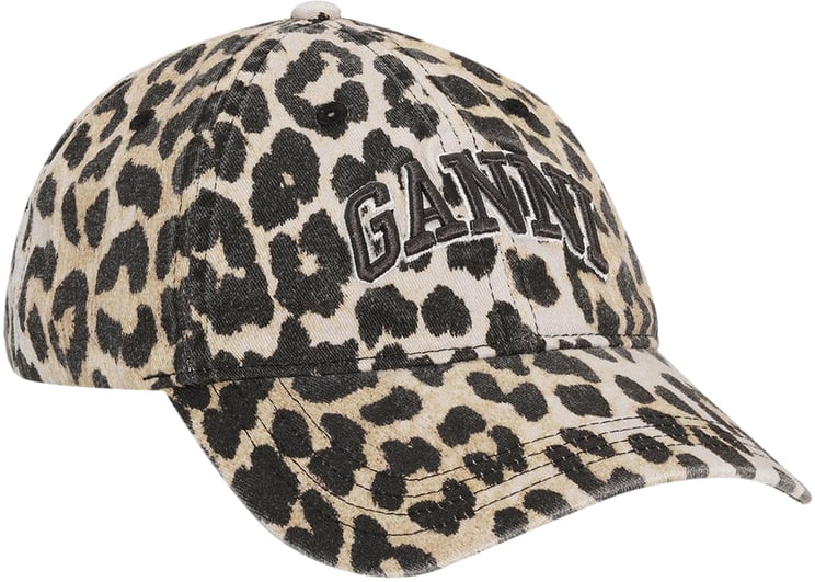 Ganni Dames Cap Hat Leopard