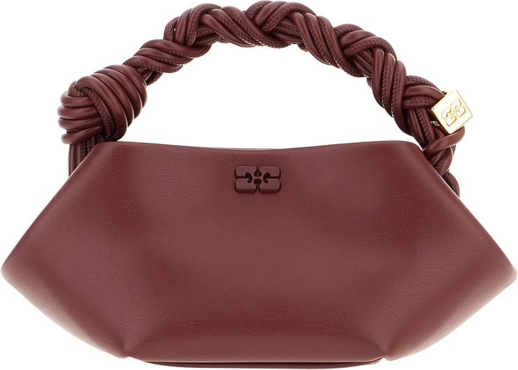 Ganni Ganni Burgundy synthetic leather mini Bou handbag