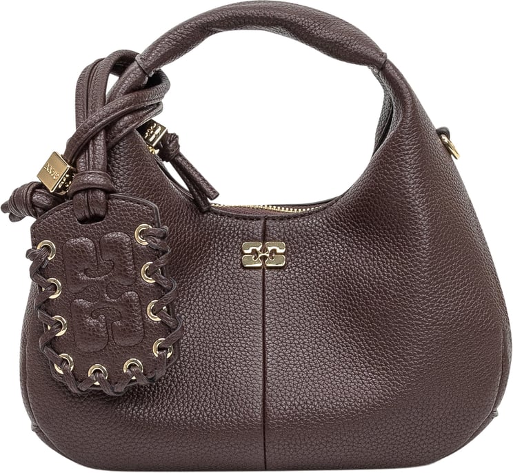 Ganni Mini Hobo con Charm