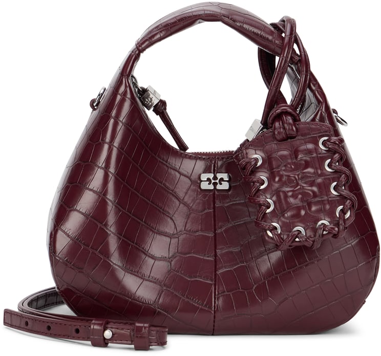 Ganni Handbag with crocodile effect