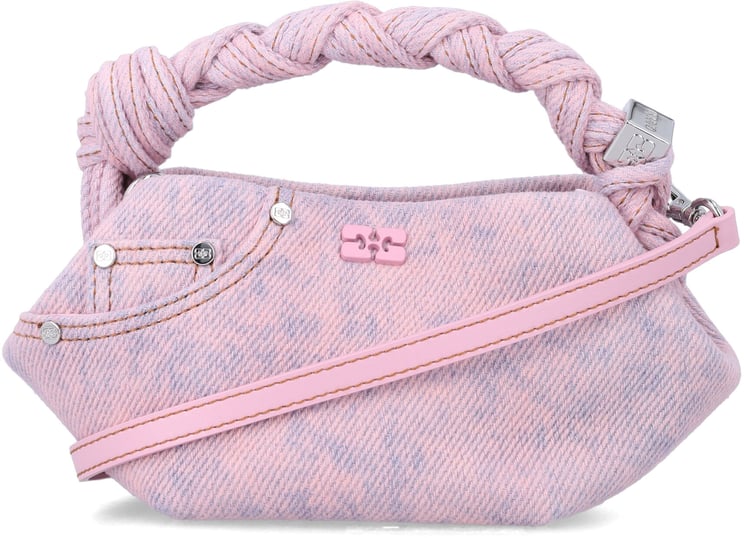 Ganni Bou Small Denim Rosa