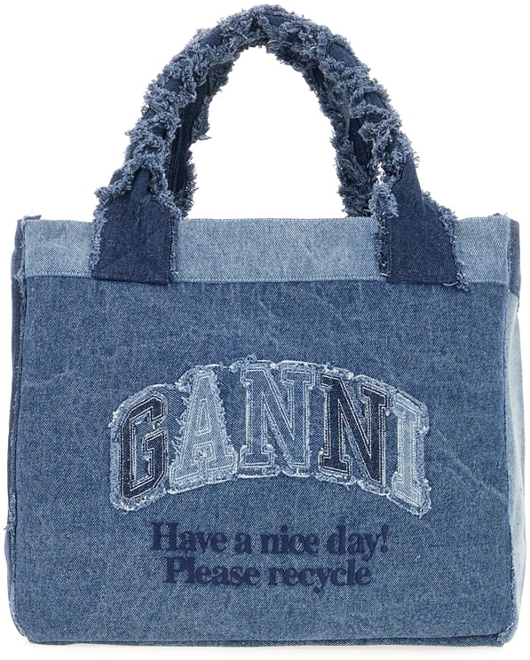 Ganni Ganni Denim shopping bag